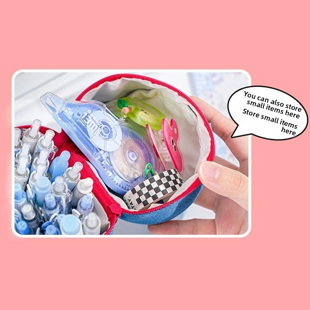 Puppy Pattern Pencil Storage Bag INS Makeup Brush Storage Bucket  School Office Supplies