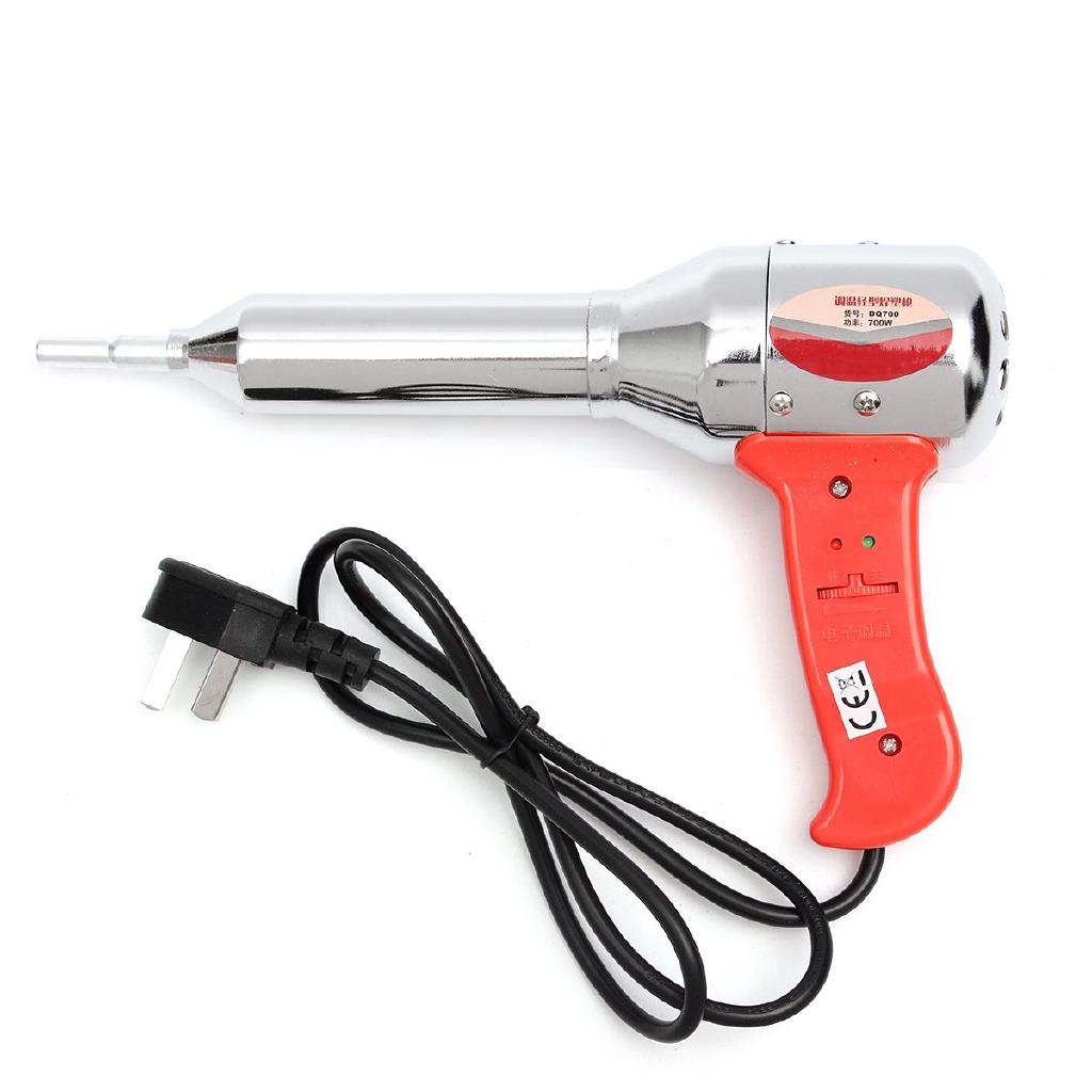 Red AC 220-240V 700W Portable Plastic Hot Air Welding Gun Temperature Heat 100-450 Degree with Ceramic Heater