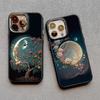 Luxury Moon On The Branch Soft Silicone Phone Cases For iphone 16 13 12 11 Pro Max 15 14 Pro Max Plus XR X XS 7 8 plus SE2 Cover