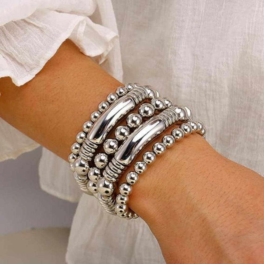 

Monochrome glossy multi-layer bracelet Fashion beaded, bracelet hip-hop style women s bracelet