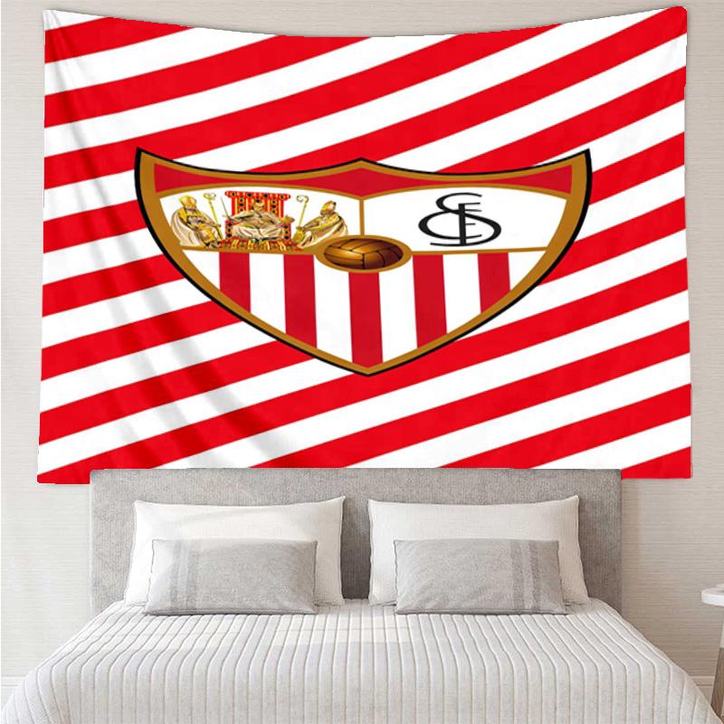 Sevilla Fc Crest Design Tapestry Hanging for Bedroom,Livingroom, Playroom,Decor Art Room Wall Tapestry Holiday and Birthday Gifts