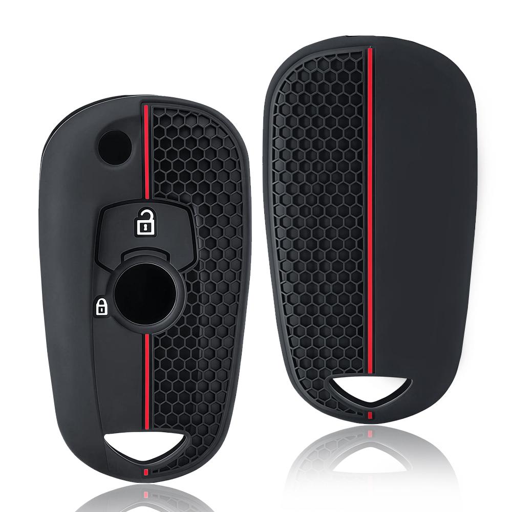 2 Bottons Silicone Style Car Key Case Fob Cover for Opel Astra K Vauxhall for Buick Verano GT Excelle 2015 2016 2017 2018 2019