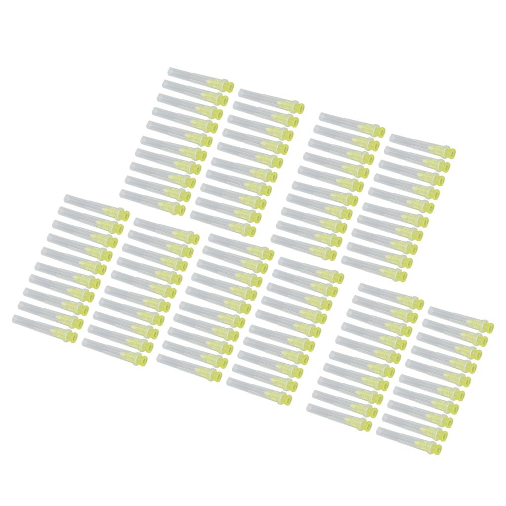100pcs 27G Dental Cleaned Endo Irrigation Disposable Professional Dental Irrigation Needles