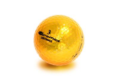 Chromax Metallic 3 Bälle Halbes Dutzend Halbes Dutzend Gold (6 Stück)