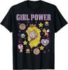 Nintendo Super Mario Peach Girl Power Icons Graphic T-Shirt T-Shirt
