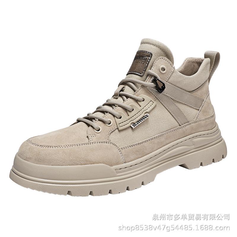 Winter velvet warm Martin boots new autumn outdoor hiking casual short boots thick-soled retro boots 39