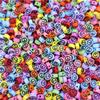 60Pcs 4*7mm Peace Shape Loose Beads DIY For Jewelry Making Necklace Bracelet Wholesale Pendant