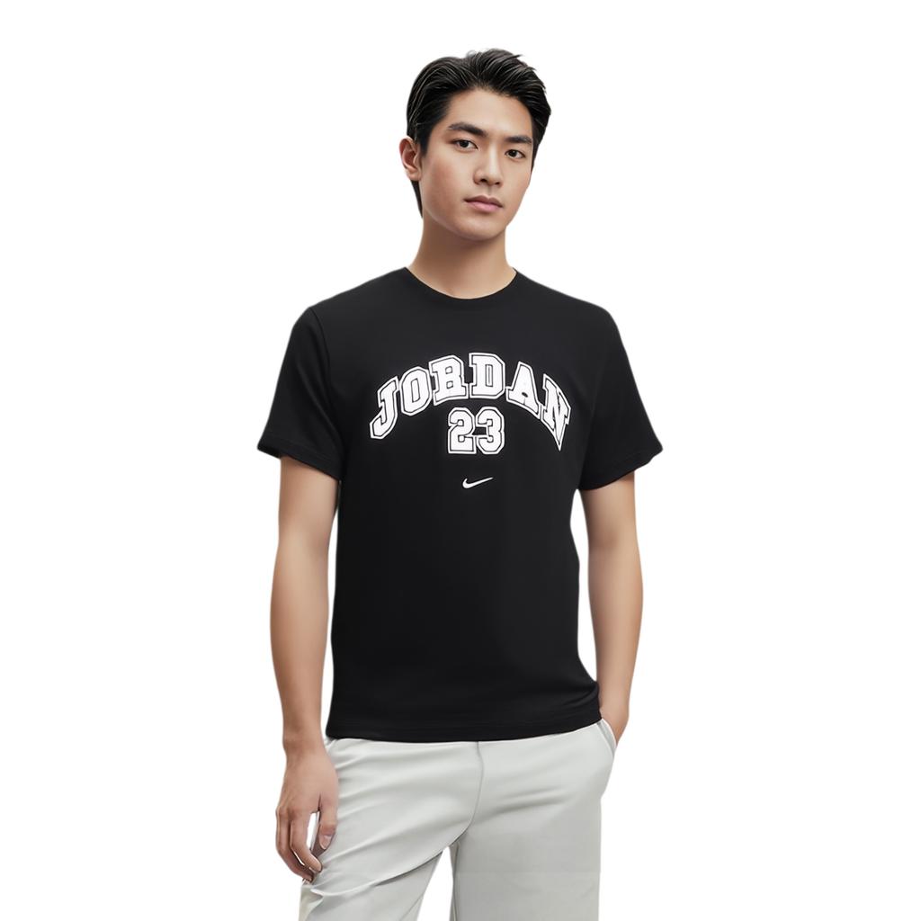 Jordan Brand MJ MVP SS25 Crew Neck Fashion Soft Versatile Short Sleeve T-Shirt Unisex Tops Black IB7524-010
