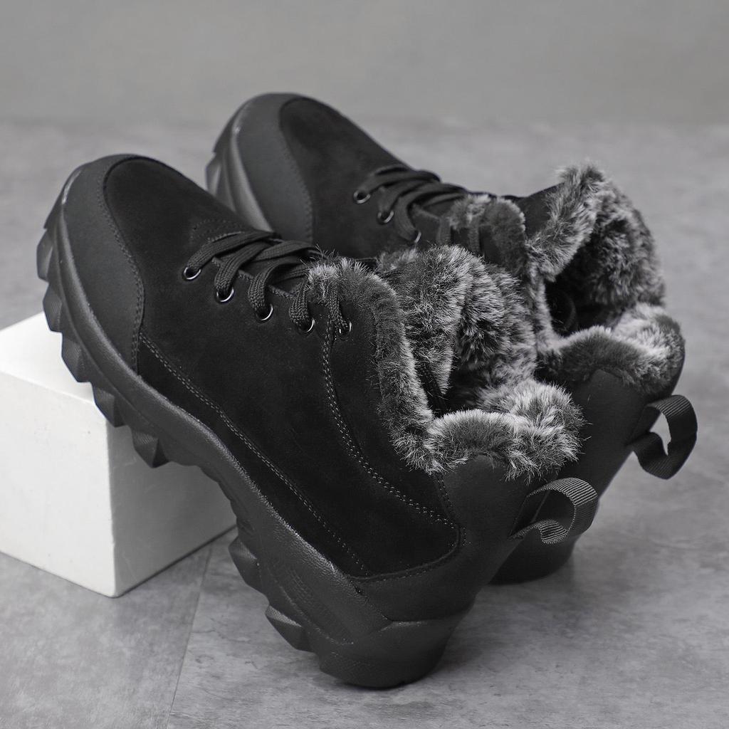 Men's Lightweight Winter Snow Boots with Warm Velvet Lining