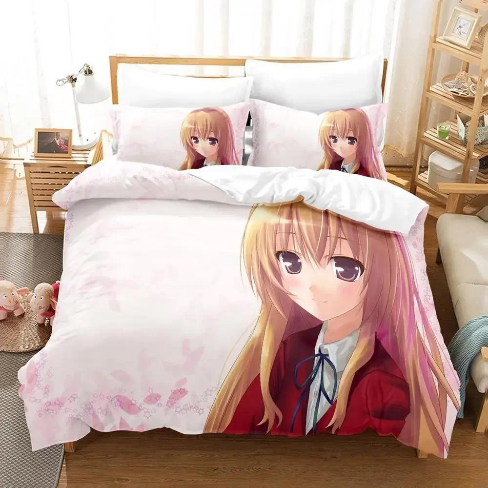 New 3d Print Kawaii Anime Toradora Bedding Set Single Twin Full Queen King Size Bed Set Bedroom Duvet cover Sets Home Textiles