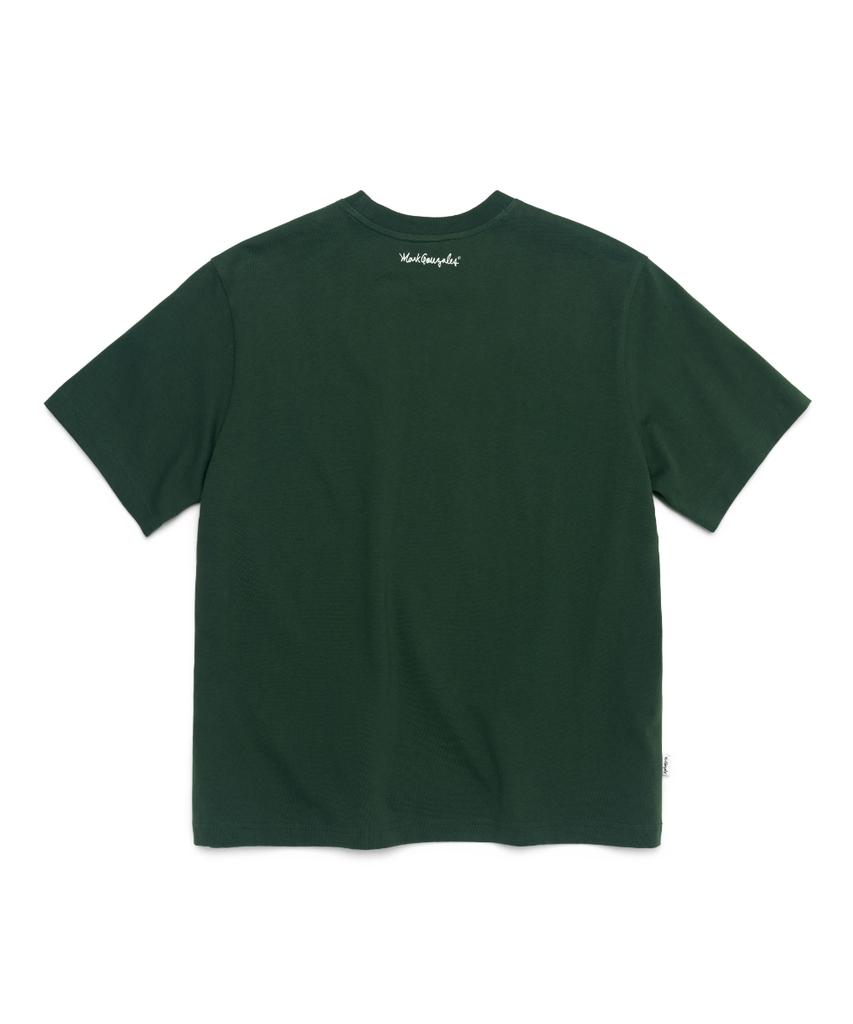 Mark Gonzales Signed Logo Short Sleeve T-Shirt - D/Green