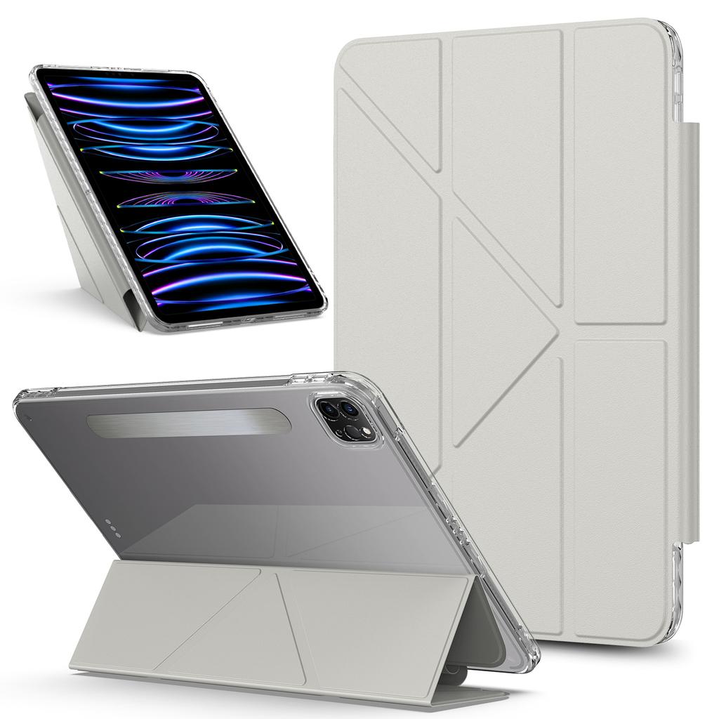 Tablet Case For iPad Pro 11 (2022)/(2021)/(2020) Stand Magnetic Detachable PU Leather Cover with Auto Wake/Sleep