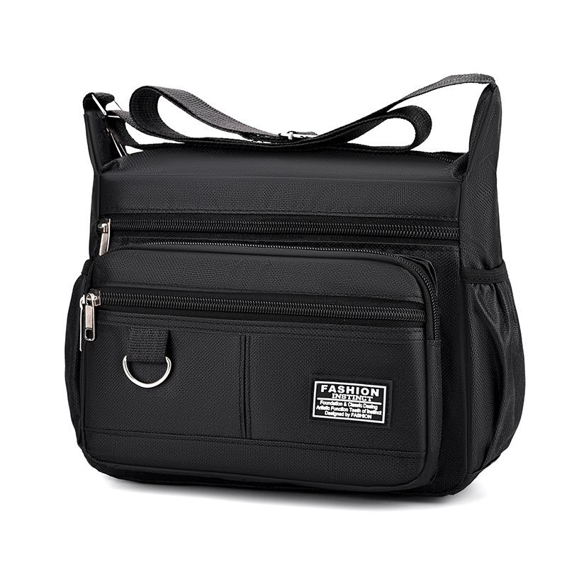 

Чоловіча водонепроникна зносостійка сумка через плече та на одне плече для бізнесу чорний