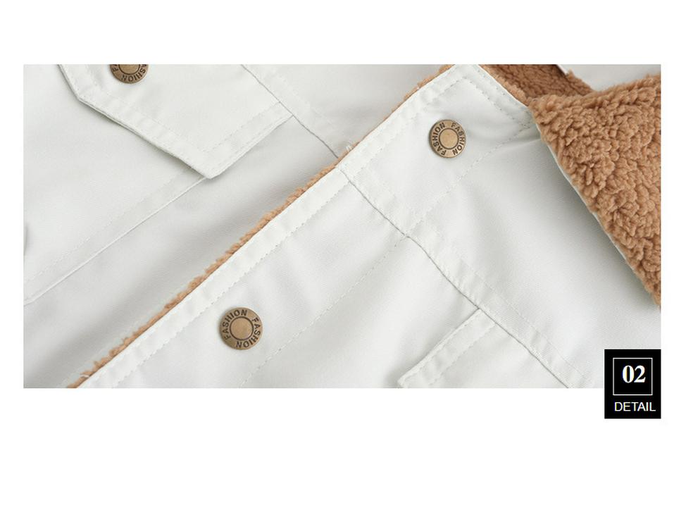 Men's Plus Velvet Autumn-Winter Cotton Workwear Coat - High Quality, European Large Size, Stylish & Handsome