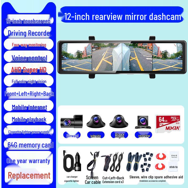 2025 Wireless 360° Dash Cam with Sentinel Mode & 24-Hour Parking Monitoring