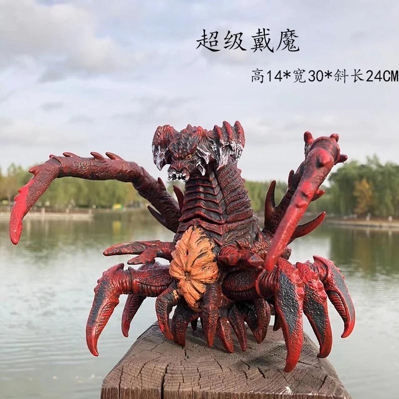 Big Red Lotus Godzilla Destoroyah Hedorah Mechanical Space Godzilla VS King Kong Kidora Soft Rubber Monster modei Toy kid gift