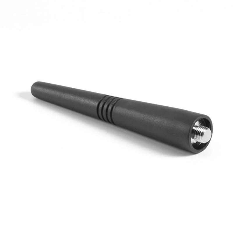 1 Set Autoantenne Mini Kurz Fahrzeugzubehör Starkes Radio Dachmontage Fm Am Dab Schwarz 9cm Länge Auto Universal Mit Schrauben