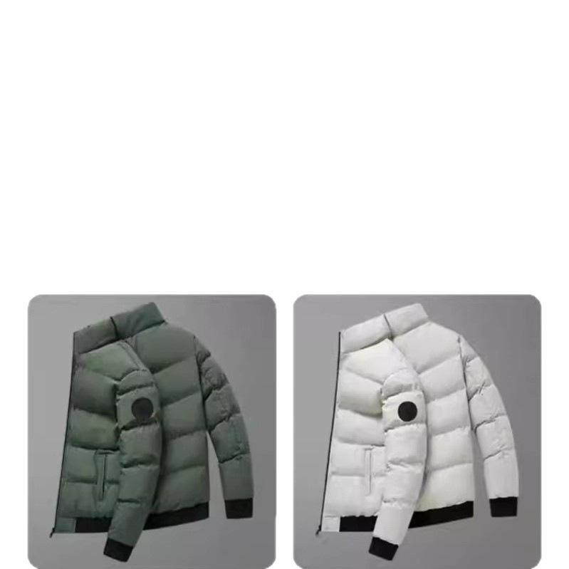 Minimalist Casual Men's Cotton Jacket Solid Color    Lightweight Versatile Winter Daily Top