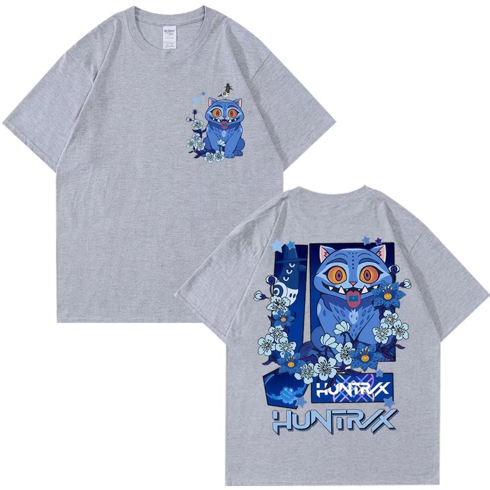 Nueva Película KPop Cazadores de Demonios Tigre Derpy 2025 Camiseta Moda Estética Hombre Mujer Camisetas Cuello Redondo Camiseta Casual Oversize Verano