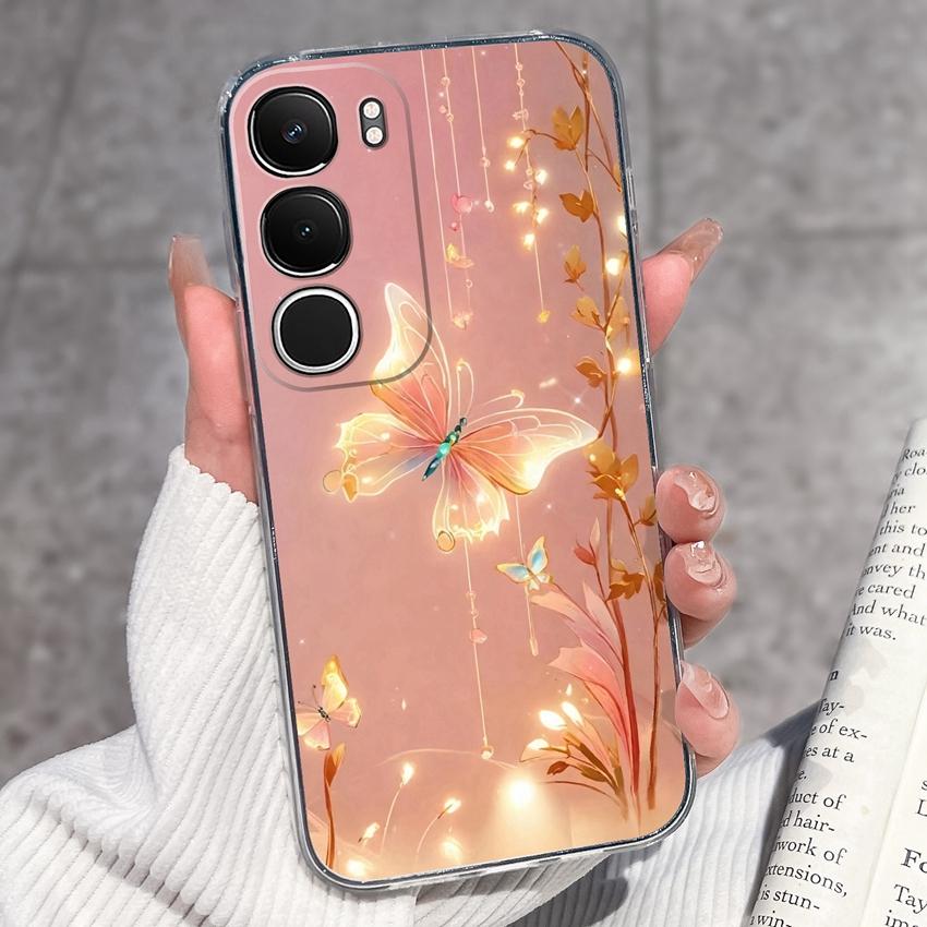 Cute Casing For Vivo Y19s Y19 Y17s Y17 Y16 Y15 Y13 Y12 Y11 Phone Covers Cute Penguin Frog Housing Clear TPU Non Slip Silicone Soft Shell For Vivo Case