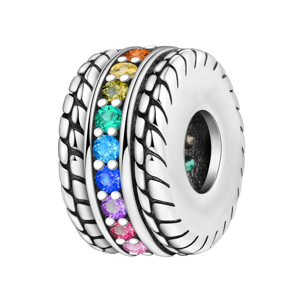 Minimalist Sparkling Bead Spacer Positioning Buckle Charm Pendant Beads Diy Jewelry Bracelet Accessories Copper