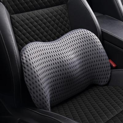 2026 Car Lumbar Memory Foam with Strap and Breathable Perfect for Long Car Office and Home Stylish Car Accessory Cushion Cover, Washable, Drives,