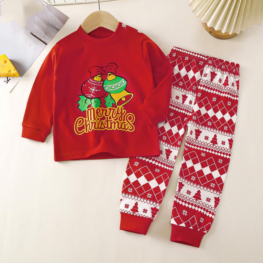 Children's Boys And Girls  Home Wear And Pajamas Long-sleeved Tops And Trousers Sets