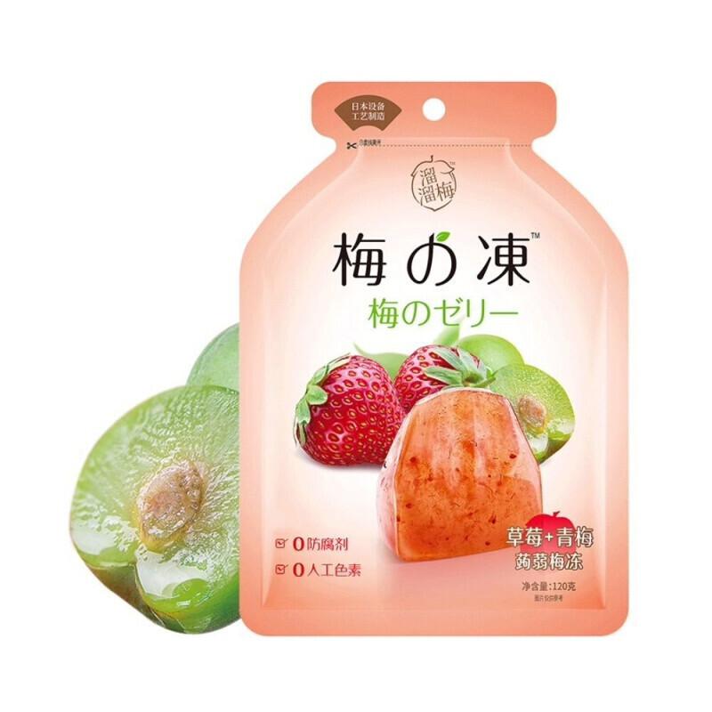 Liuliumei Strawberry & Green Plum Konjac Jelly