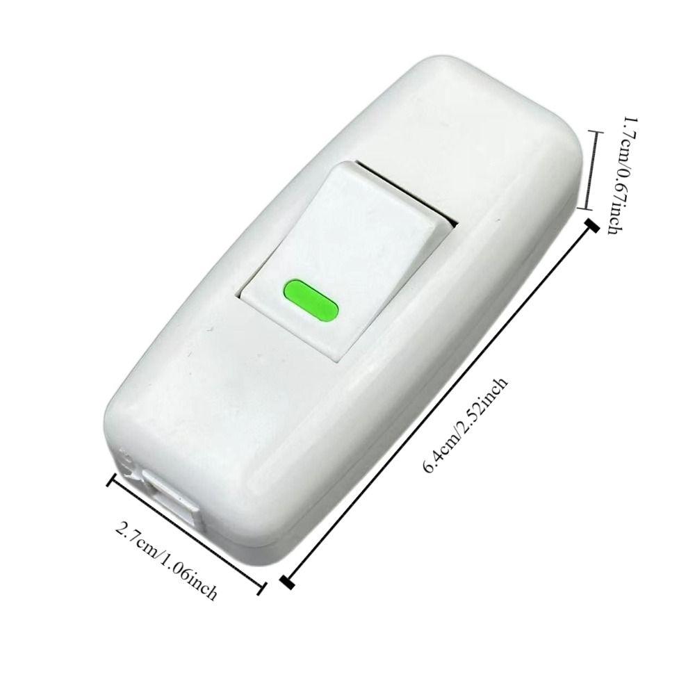 2pcs Classic Boat Shape Switch Plastic Light Switch Small Rocker Button  Desk Light