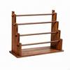 Tiered Accessory Display Stand | Walnut Finish, Jewelry Rack, Sturdy,