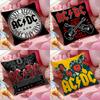 A-AC DC Rock Band Cushion Cover Pattern Printed Pillowcase for Living Room Sofa Cushion Cover & Bedroom Decor