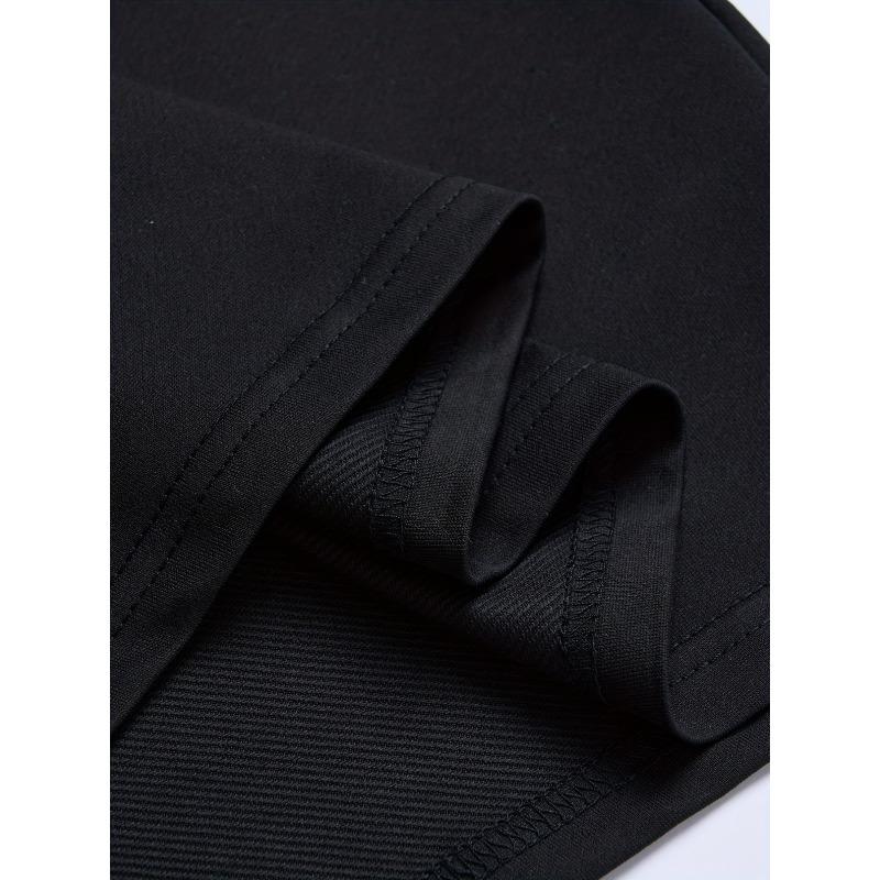 Europäische Größen Herren T-Shirt mit Buchstabenprint, Rundhals-T-Shirt Freizeitkleidung, Frühling und Sommer