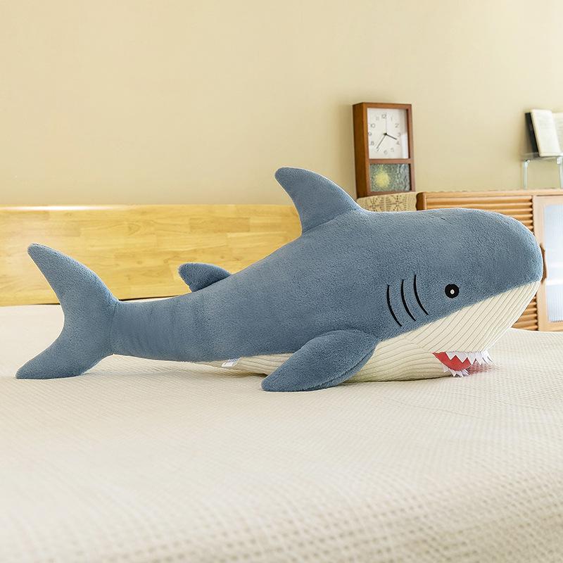 Marine Animal Plush Toy: Shark & Whale Sleeping Hug Pillow Doll Cushion