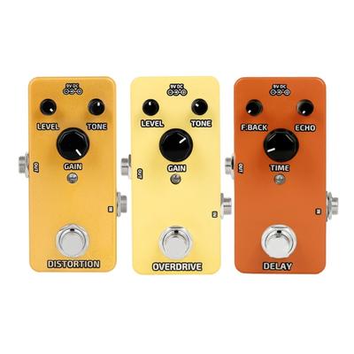 Mini Guitar Effect Pedals Flanger Compressor Boosters Overdrive Fuzz Tremolo Bluesy Distortion for Electric Guitar Bass