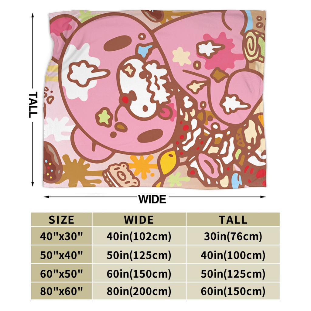 Gloomy Bear Blanket Quality Super Warm Kawaii Bedding Throws Winter Picnic Outdoor Novelty Bedspread