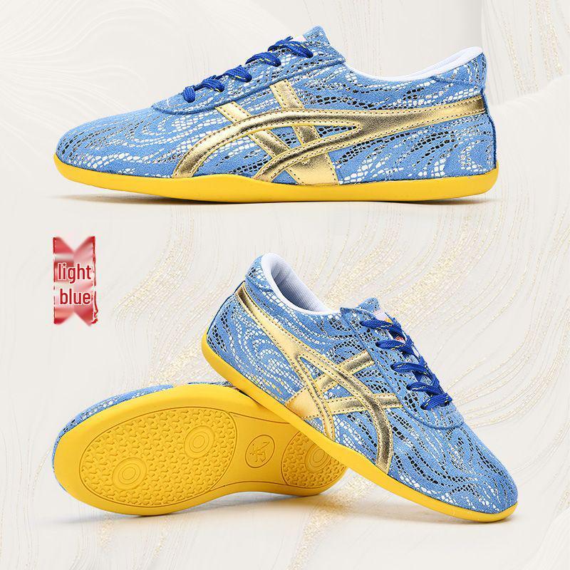 Unisex Microfiber Leather Wushu Taekwondo Tai Chi Soft Sole Training Shoes 37