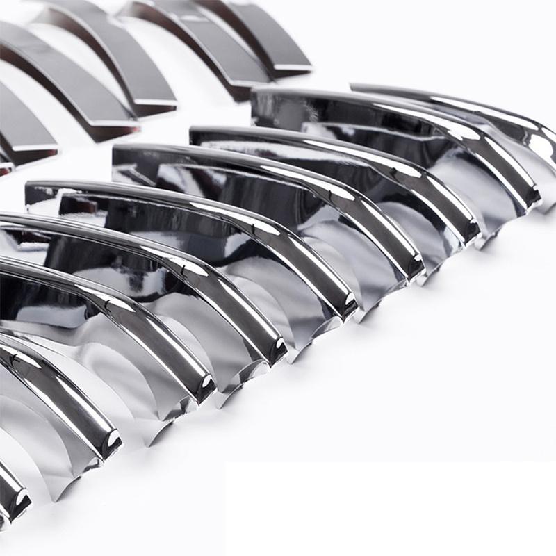 ABOK-Car Front Grill Decor Bright Strip Exterior Grille Cover Trim For BMW 2 Series F45 F46 2015-2016 Grantourer