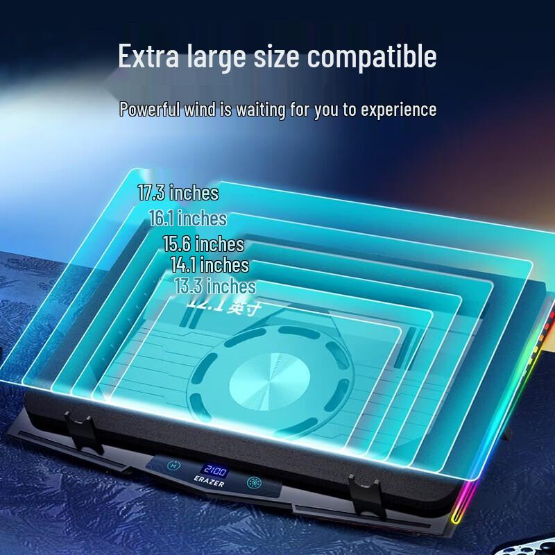 High-Performance Laptop Cooling Stand with Adjustable Fan