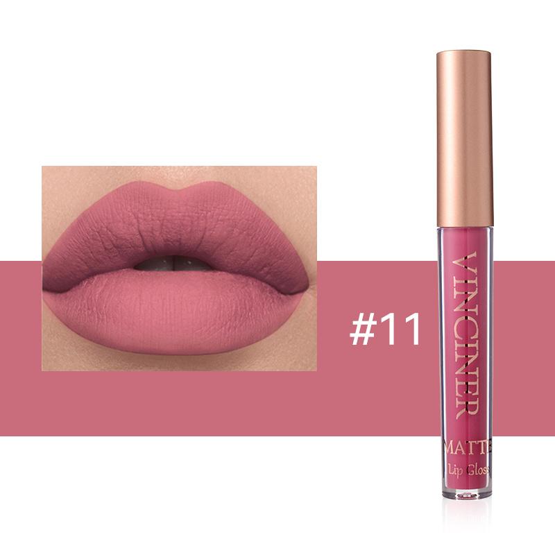 12 Farben Matte Velvet Lip Glaze Langanhaltender, wasserfester, nicht klebriger, wischfester flüssiger Lippenstift Valentinstagsgeschenke