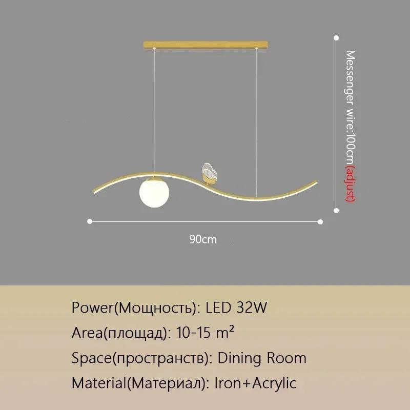 Minimalist Butterfly Restaurant Chandelier For Counter Dining Room Pendant Lamp Intelligent LED Indoor Decorate Luminaire