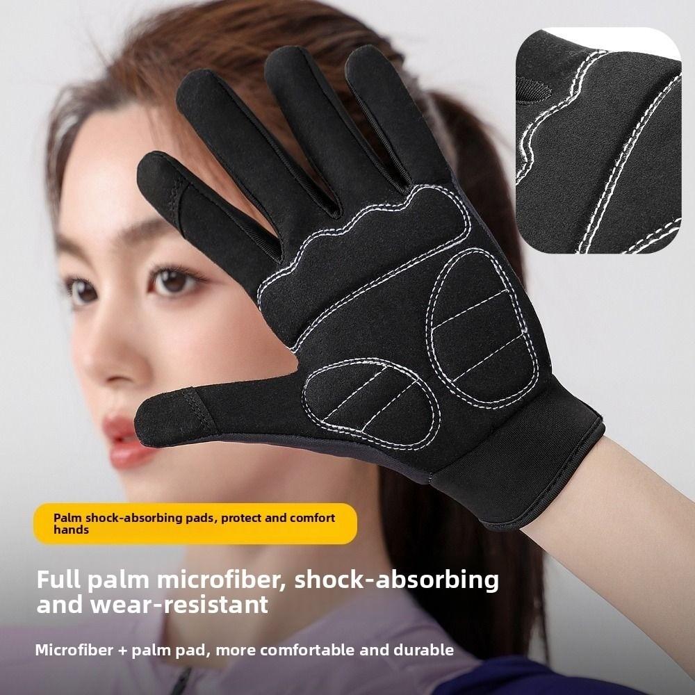 1 Pair Breathable Cycling Gloves Skeleton Design Touchscreen Gloves  Motorcycle Riding