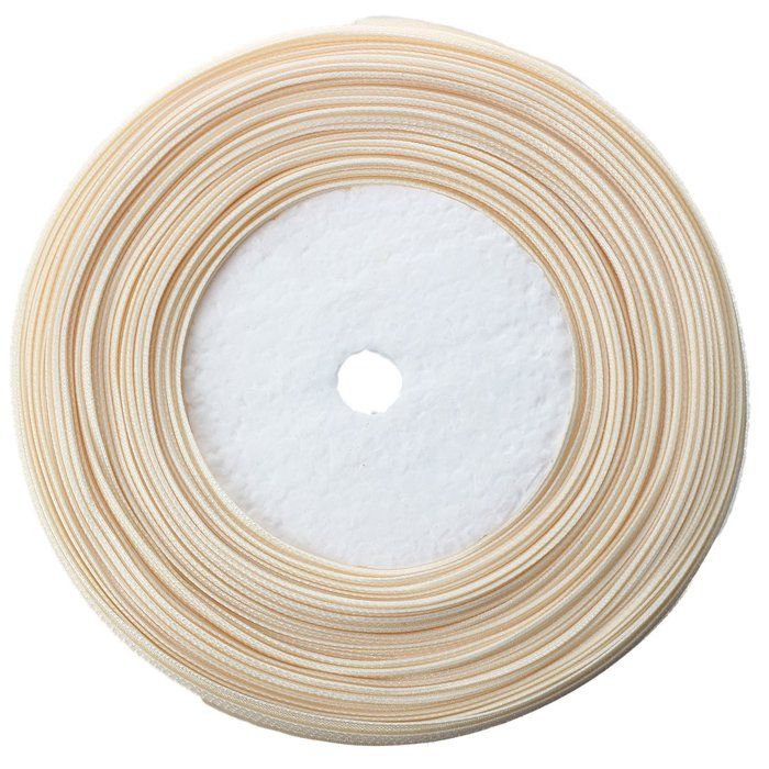 Organzaband - Cupsofu - 3/8 tommer - 50 yards - Beige