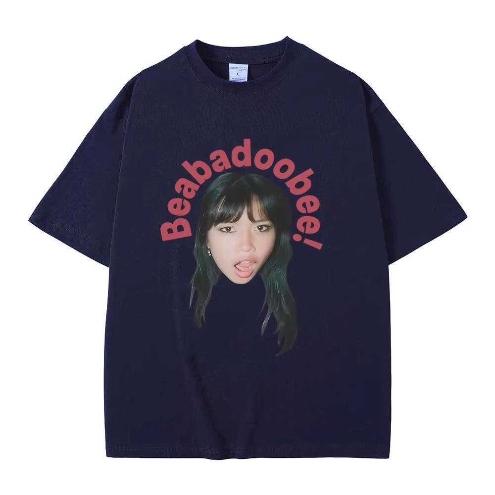 Beabadoobee Face Graphic Tshirt Mens Women Hip Hop Fashion Oversized Short Sleeve T Shirts Male Casual Vintage Cotton Tshirts