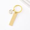 Cross-Drop Mustard Seed Epoxy Round Metal Keychain with Laser Print on Stainless Steel