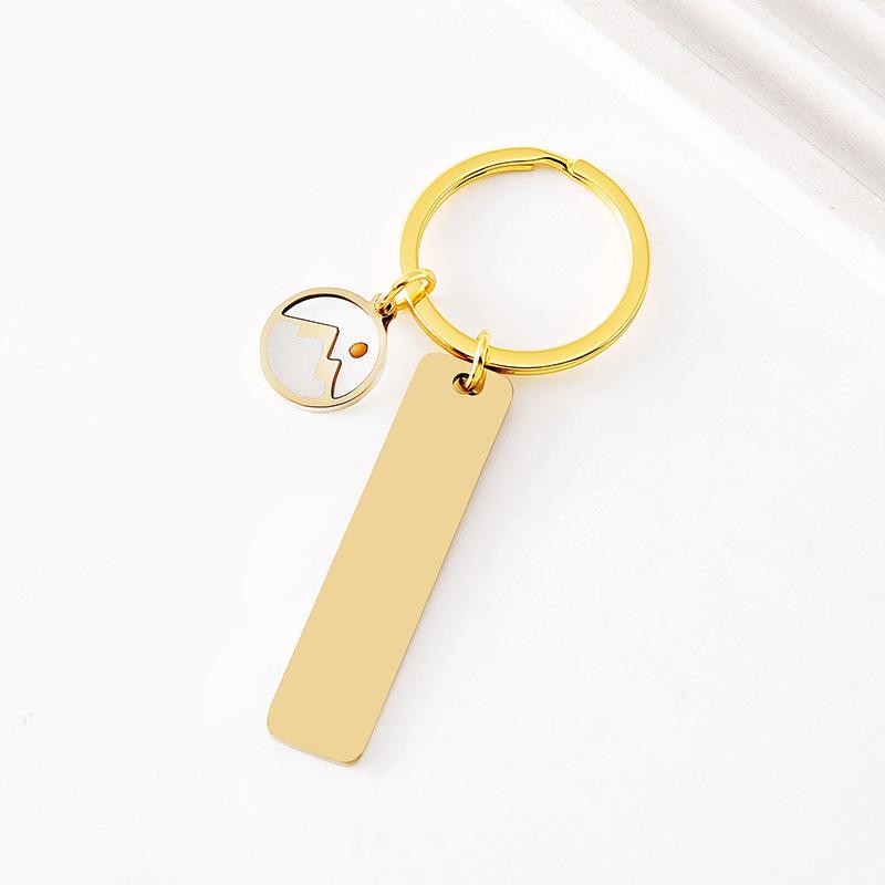 Cross-Drop Mustard Seed Epoxy Round Metal Keychain with Laser Print on Stainless Steel