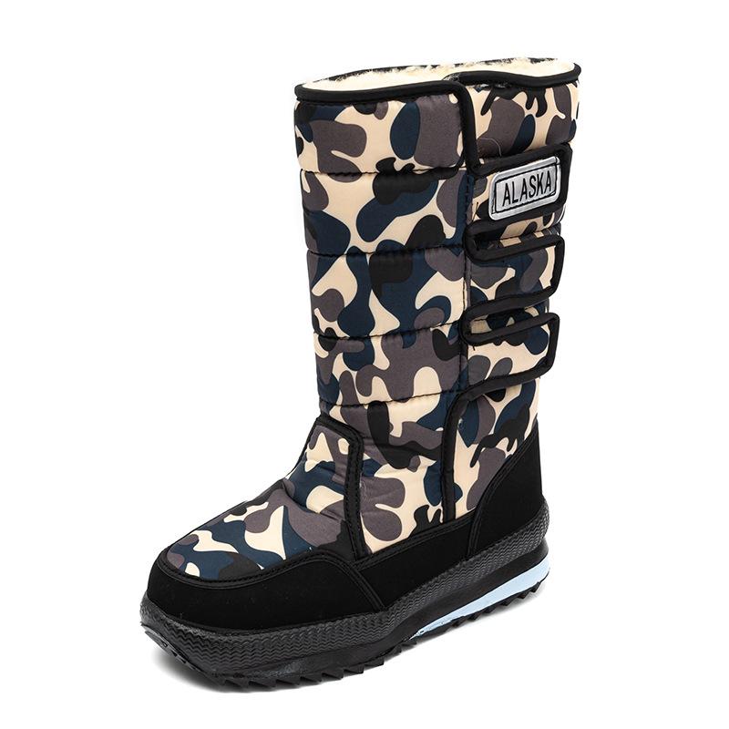 

Winter Russian Cold Resistant Velvet and Cotton Warm Snow Boots Men s Outdoor High Top Snow Boots Cold Resistant Shoes 36