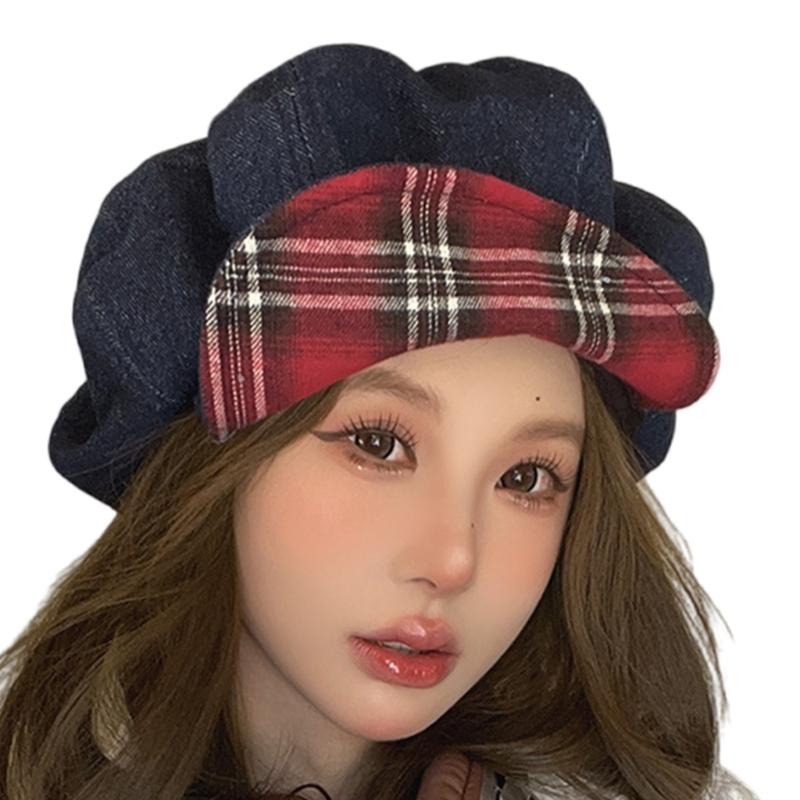 Trendy Painter Hat Oversized Fashion Hat British Beret for Dating Photography Cabbie Headwear Painter Hat