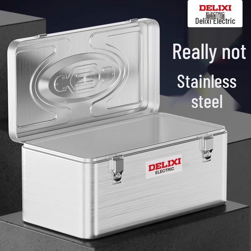 DELIXI Stainless Steel Multi-Functional Tool Box for Car & Home Other