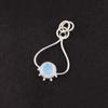 October Birth Milky Opal Gemstone Birthday Gift New Pendant 925 Sterling Silver PP-40-7
