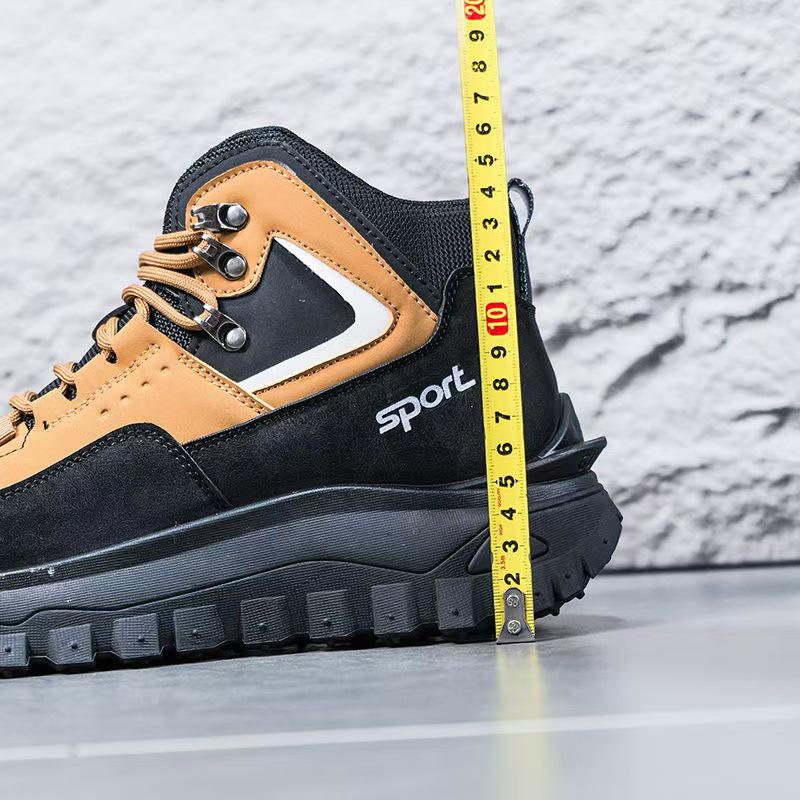 Men's High-Top Non-slip Work Boots - Dr. Martens Style for Spring & Autumn.